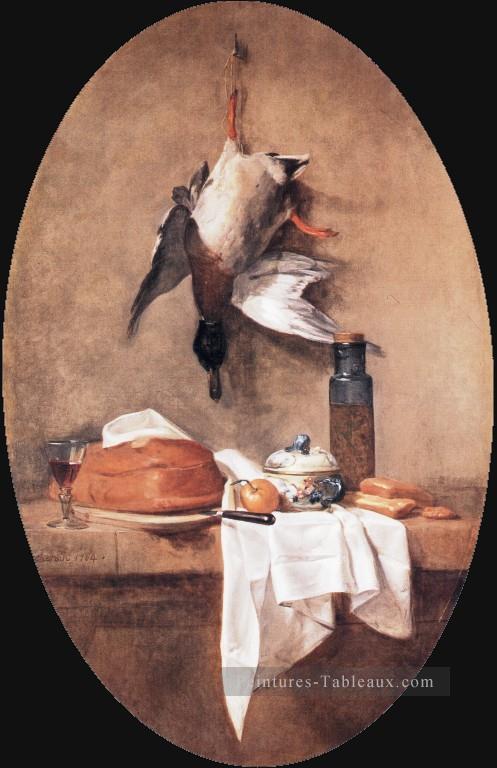 Canard Nature morte Jean Baptiste Simeon Chardin Peintures à l'huile